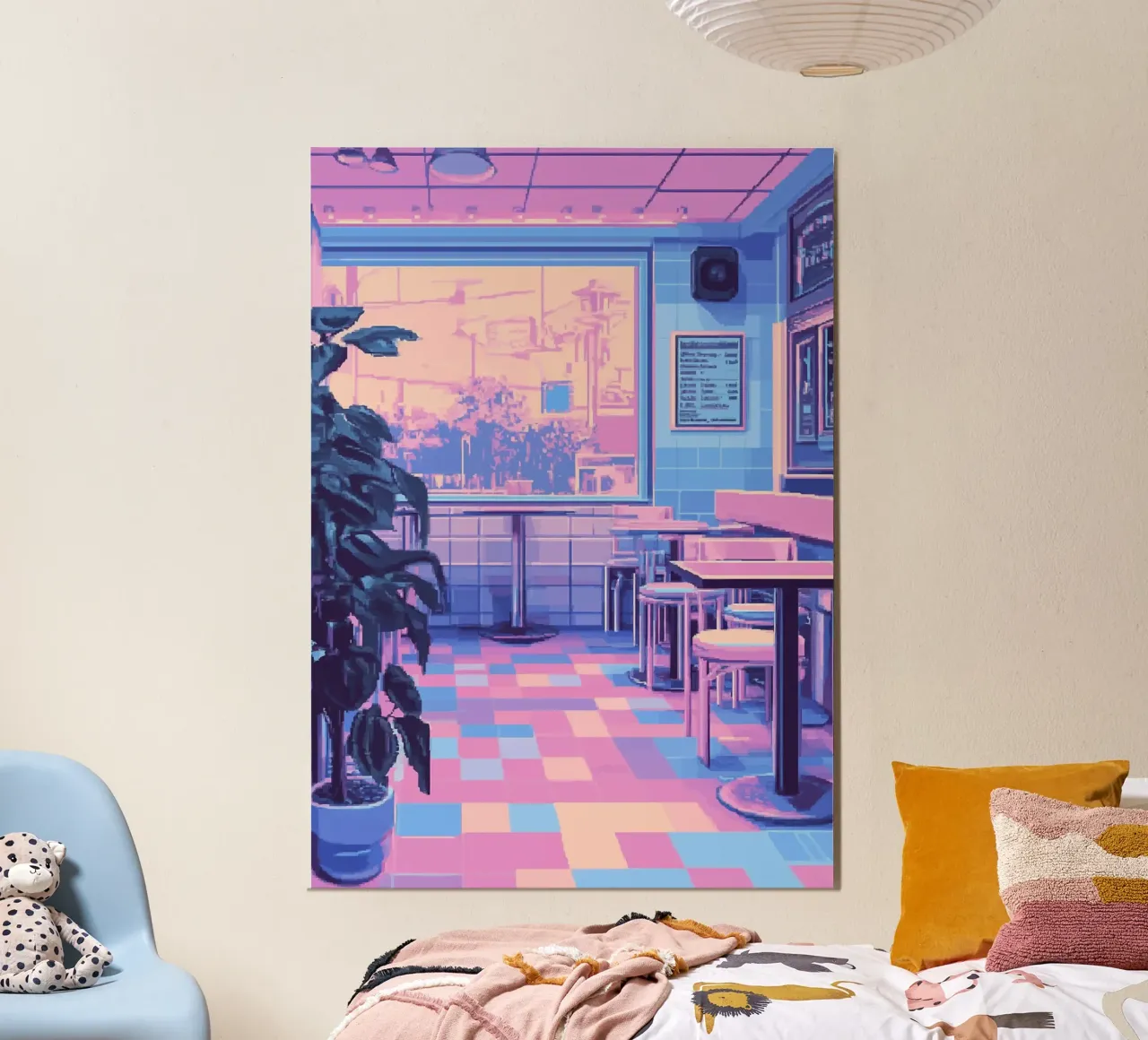 Pastel Cafe poster da Dreamyart