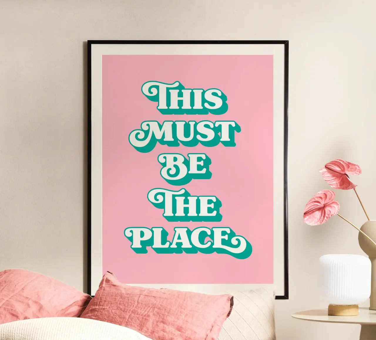 Questo deve essere il posto (tono rosa) poster da Paigaam Studio