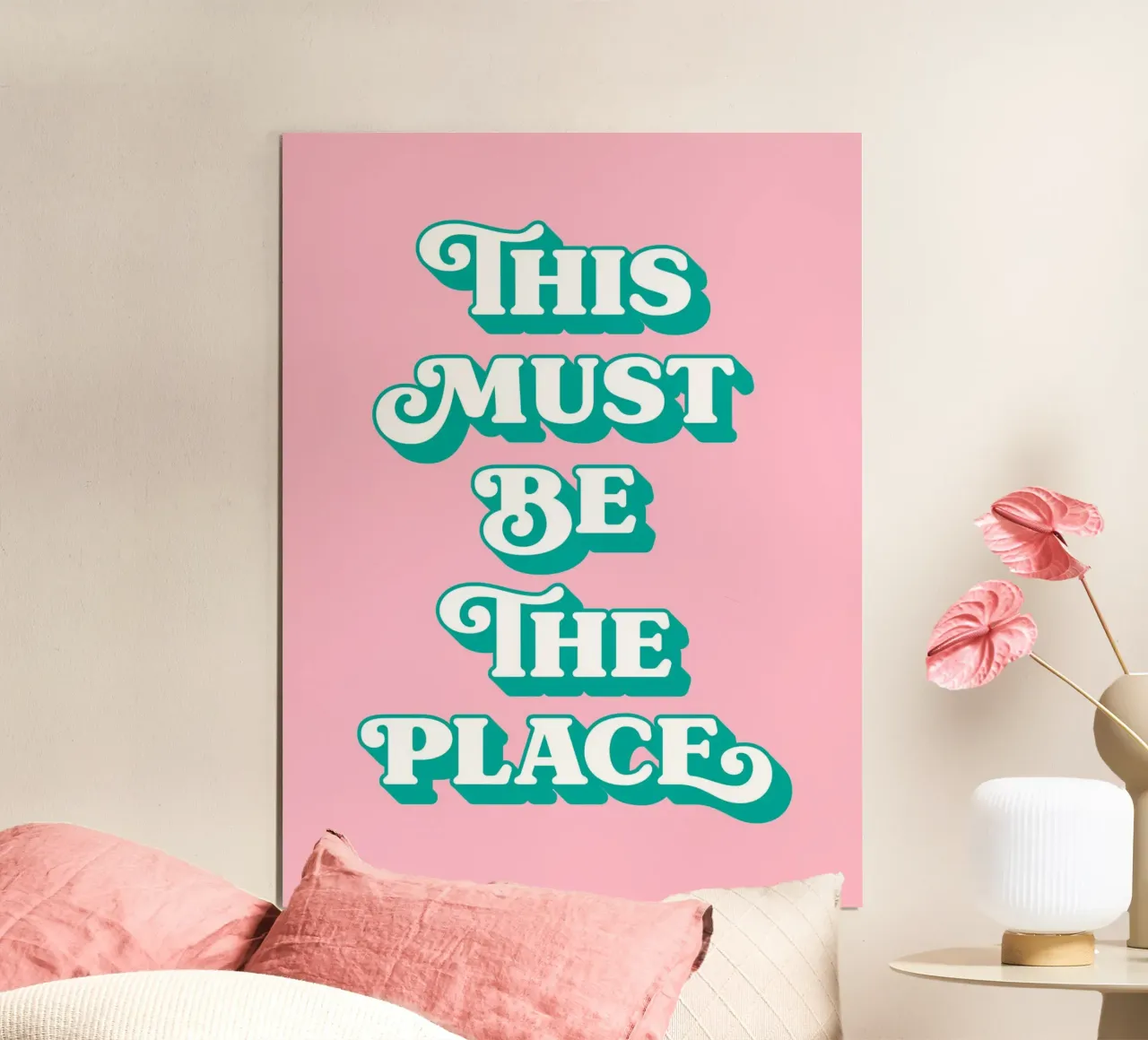 Questo deve essere il posto (tono rosa) poster da Paigaam Studio