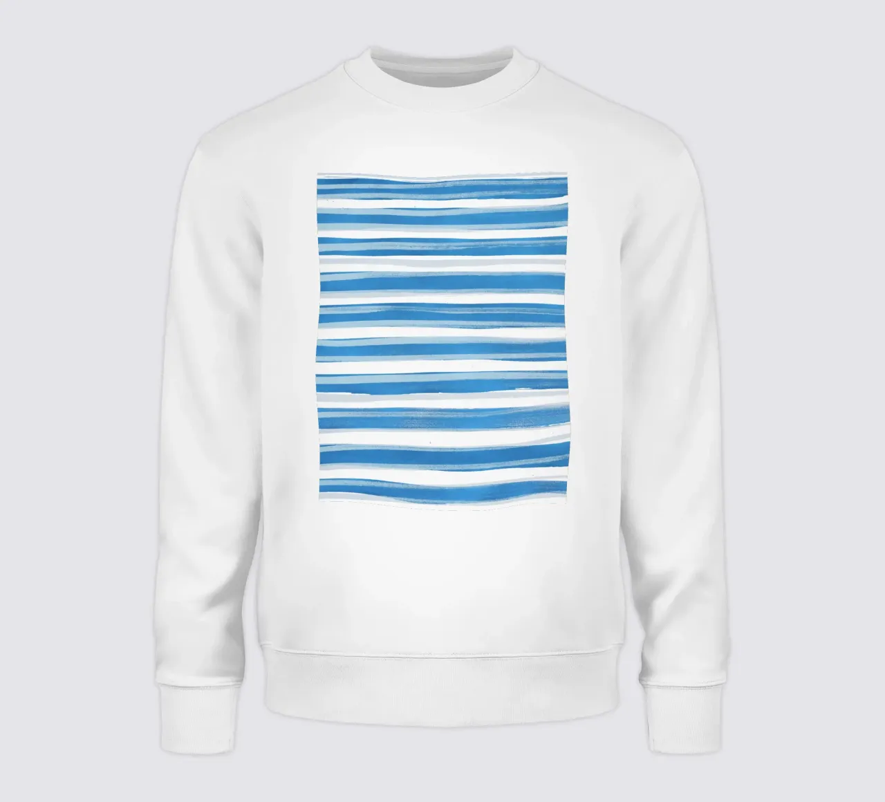 Abstract Lines Blue and White 03 sweatshirt by amini54
