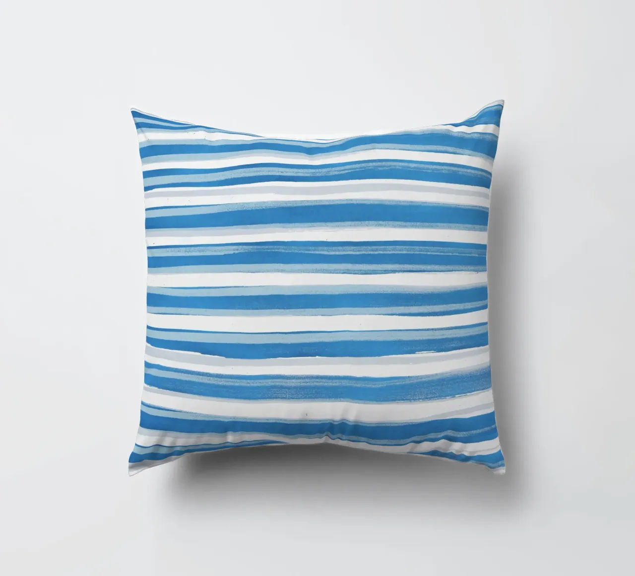 Linee astratte blu e bianche 03 cuscino da amini54