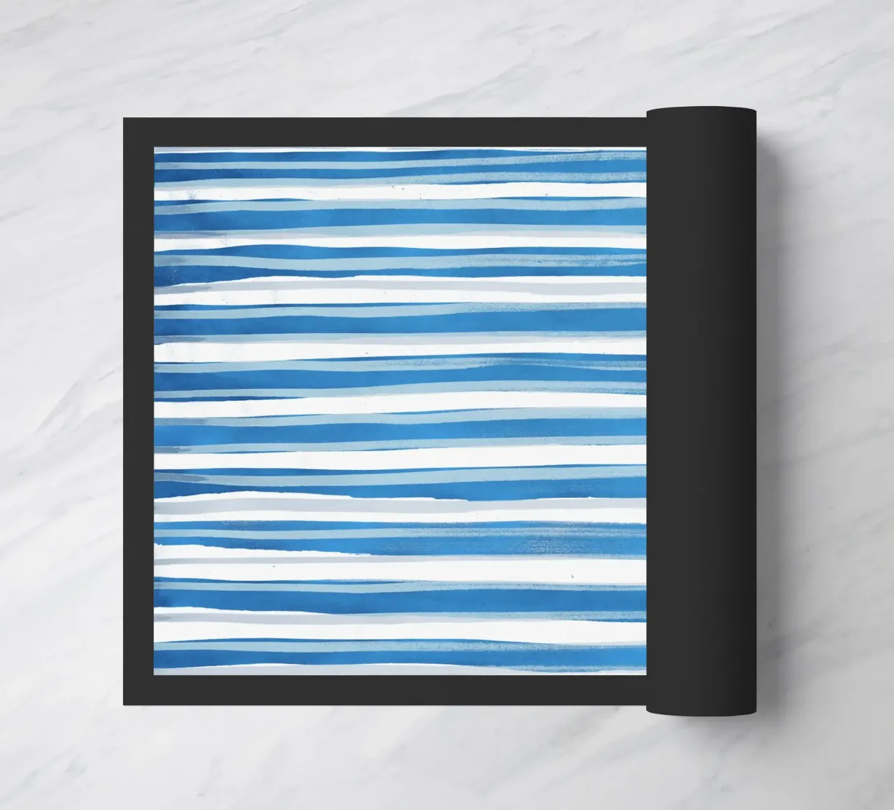 Linee astratte blu e bianche 03 zerbino da amini54