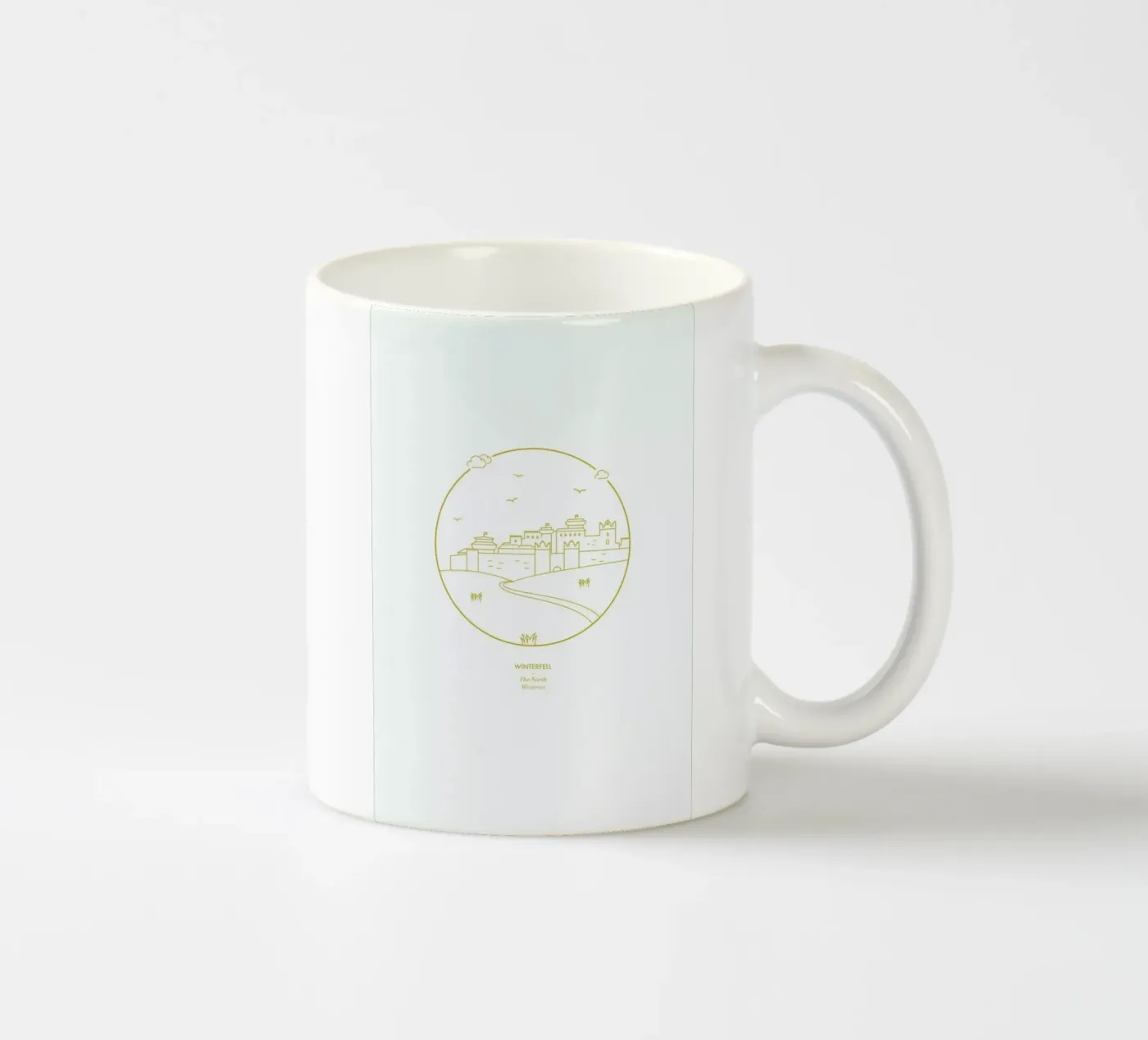 Winterfell ceramic mug by Dean Smith