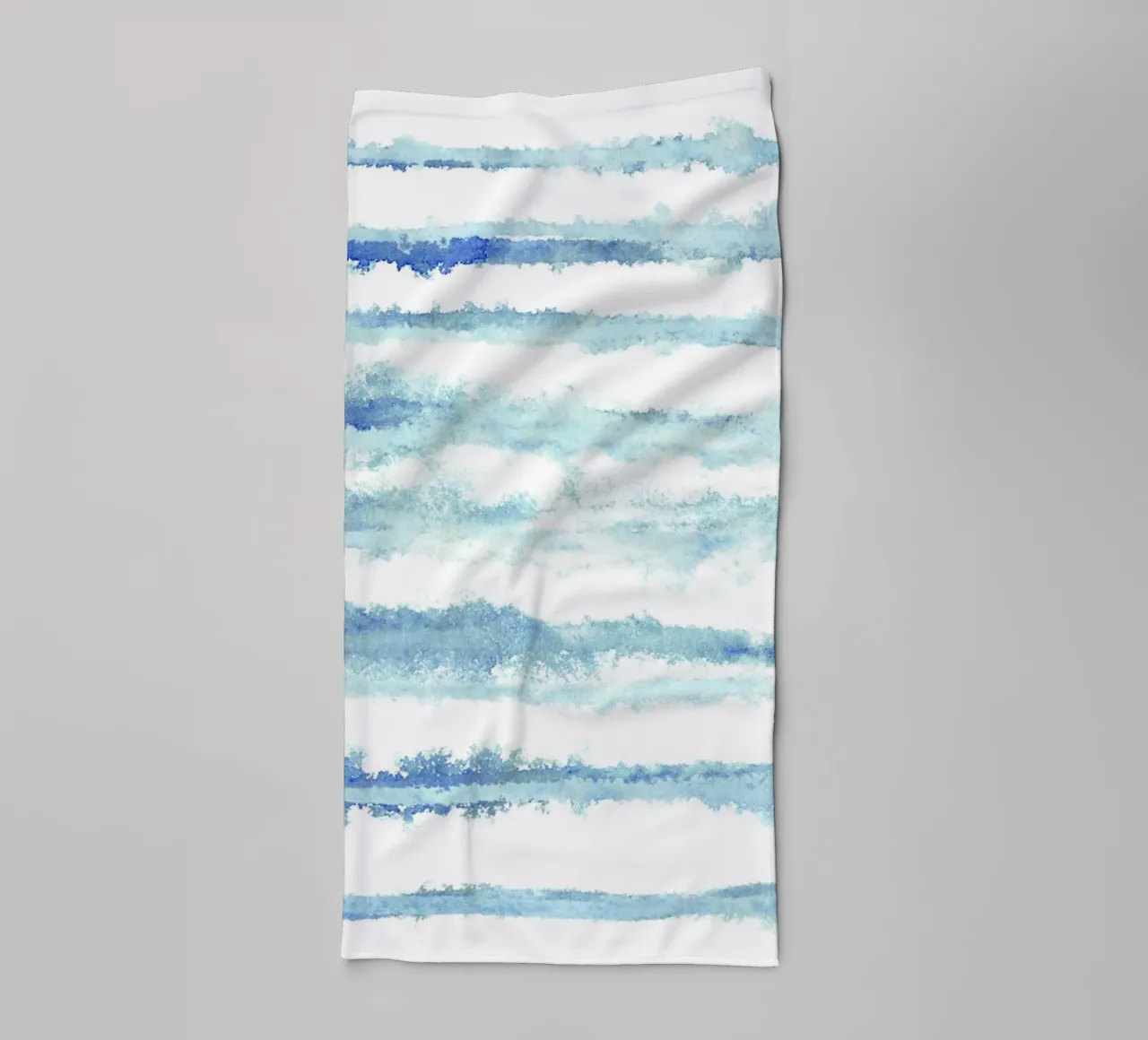 Linee astratte blu e bianche 08 asciugamano da bagno da amini54