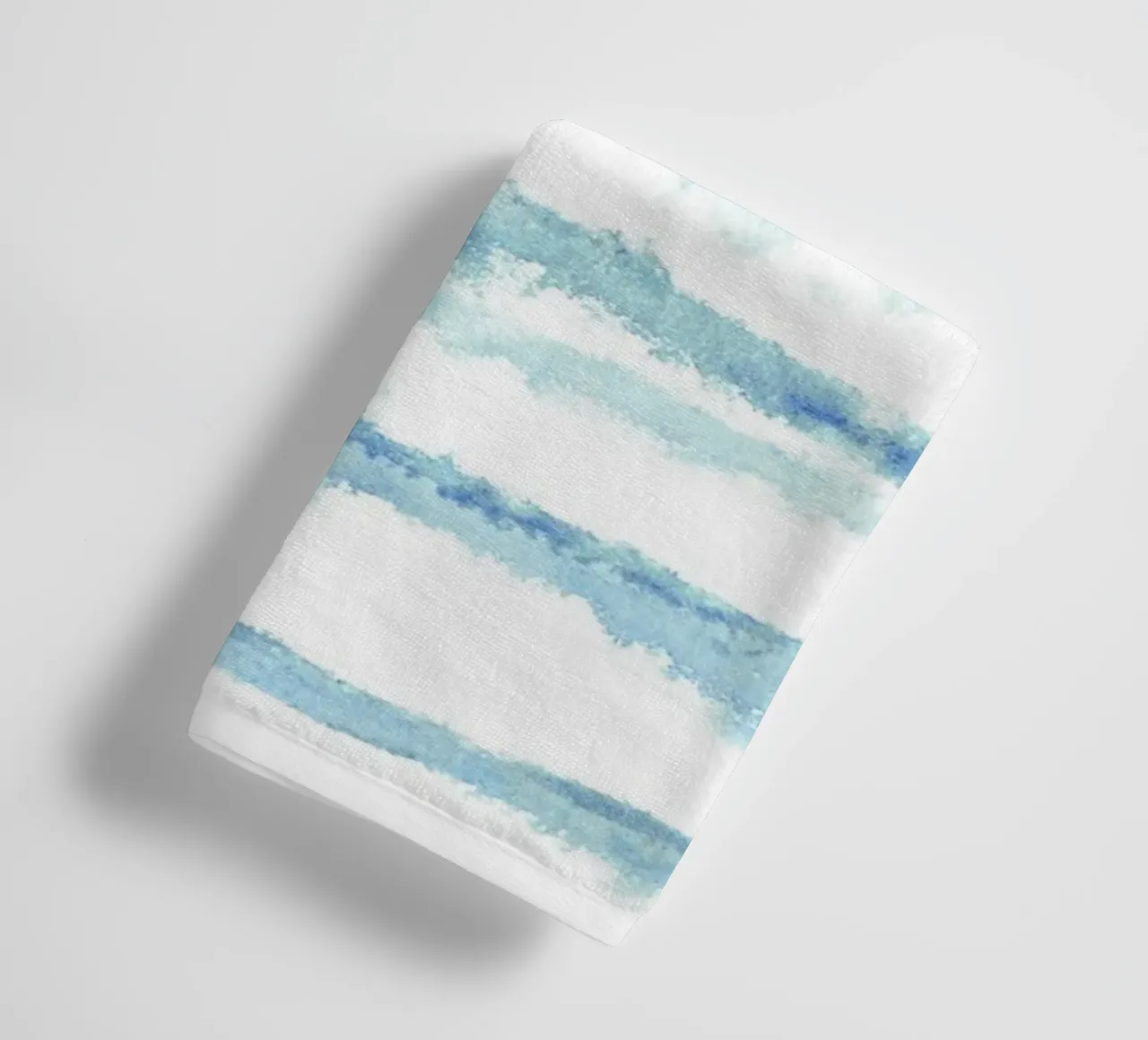 Linee astratte blu e bianche 08 asciugamano da bagno da amini54