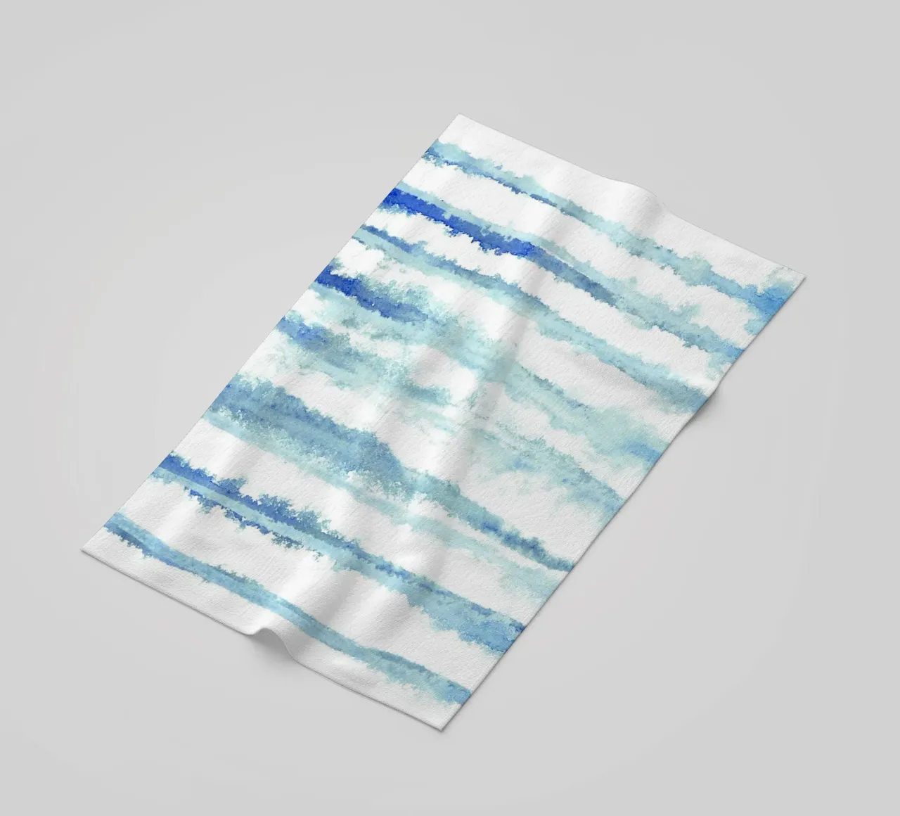 Linee astratte blu e bianche 08 telo mare da amini54