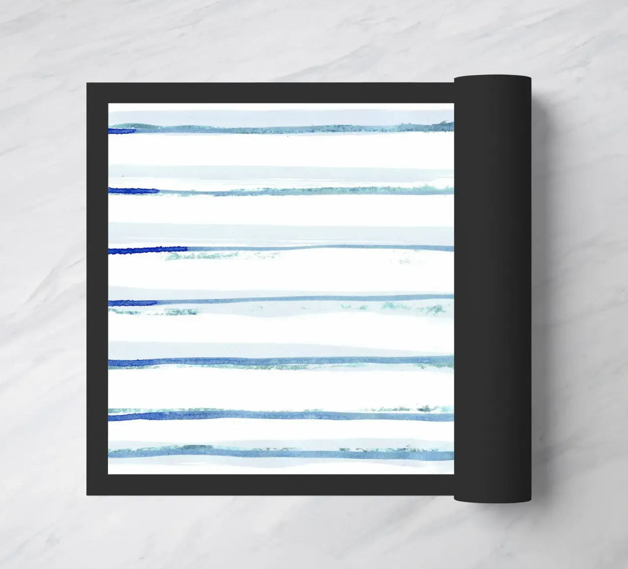 Linee astratte blu e bianche 09 zerbino da amini54
