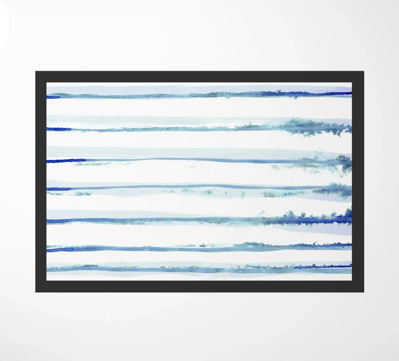 Linee astratte blu e bianche 09 zerbino da amini54