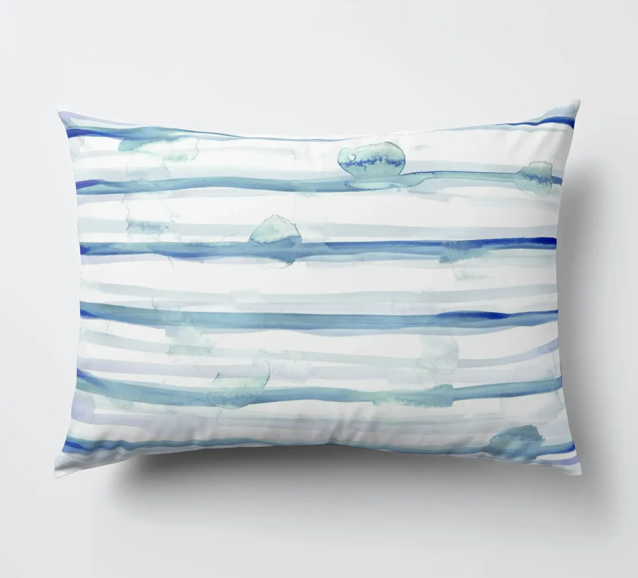 Linee astratte blu e bianche 10 cuscino da amini54