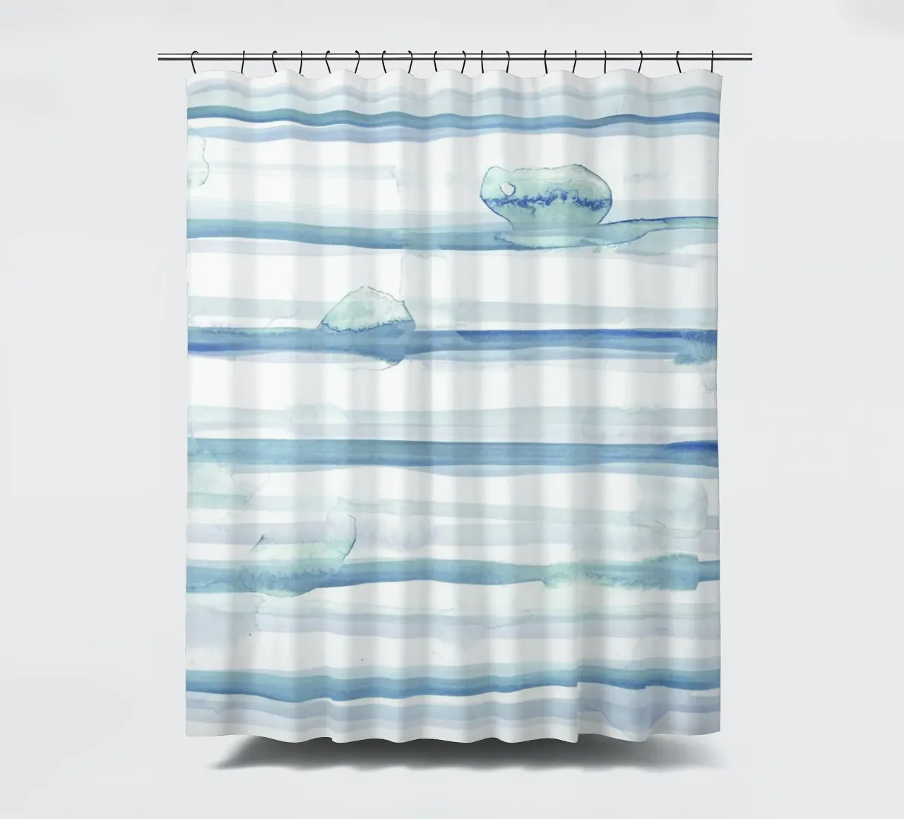 Linee astratte blu e bianche 10 tenda da doccia da amini54