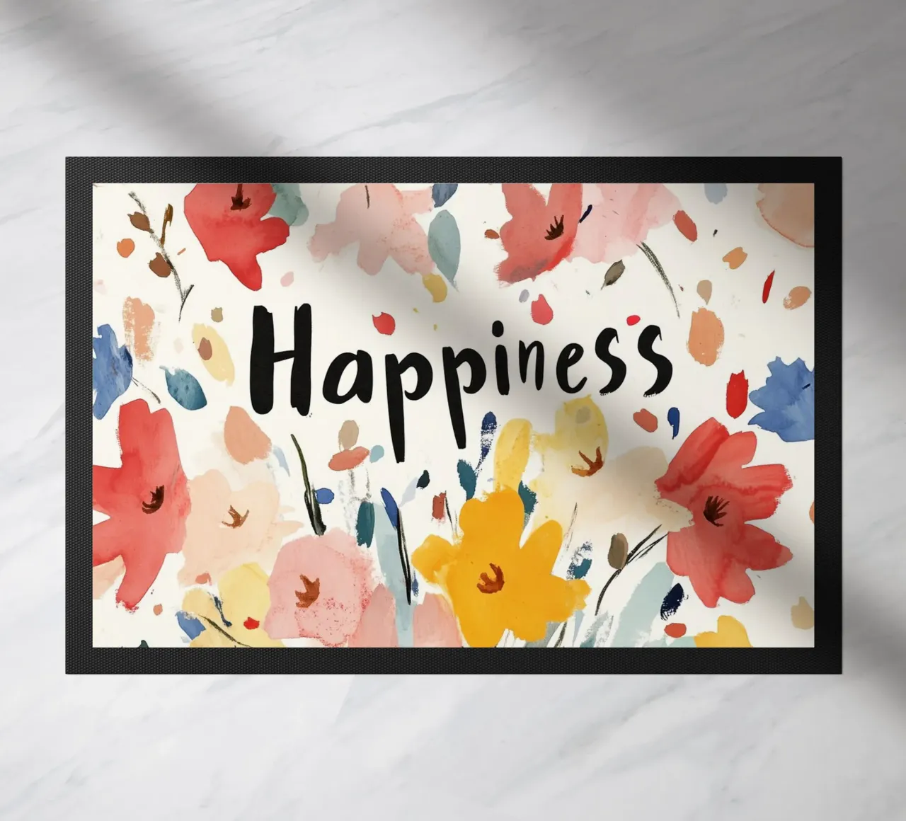 Happiness deurmat van treechild