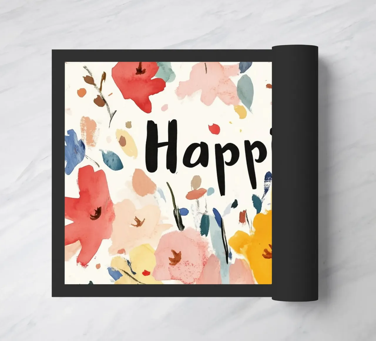 Happiness deurmat van treechild