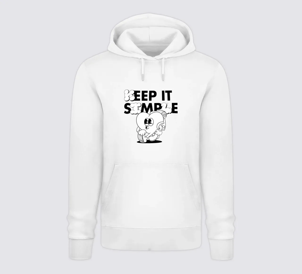KEEP IT SIMPLE felpa con cappuccio da Einfach Uebel