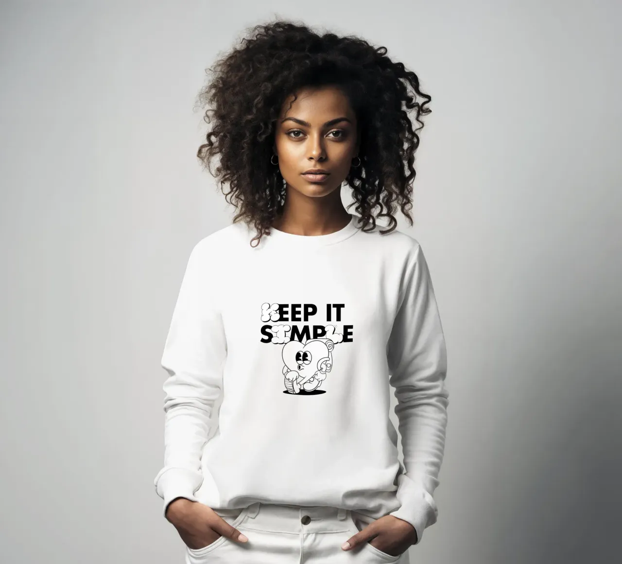 KEEP IT SIMPLE felpa da Einfach Uebel