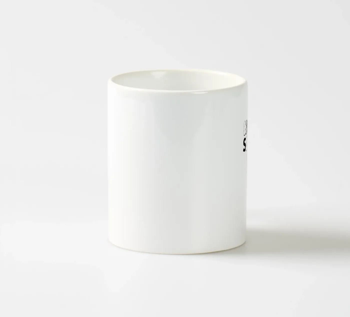 KEEP IT SIMPLE ceramic mug by SMRT STUDIO