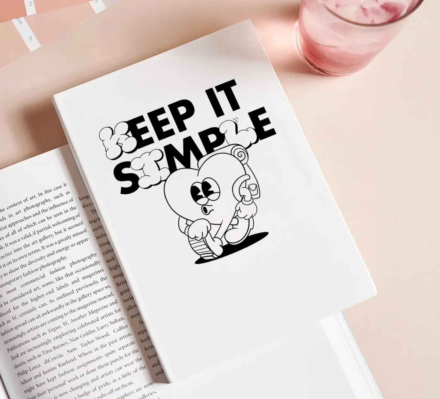 KEEP IT SIMPLE notebook by SMRT STUDIO