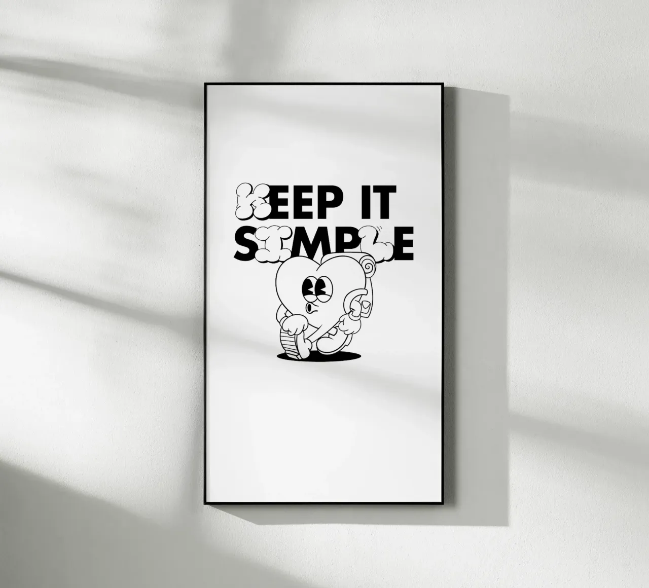 KEEP IT SIMPLE acryl van Einfach Uebel