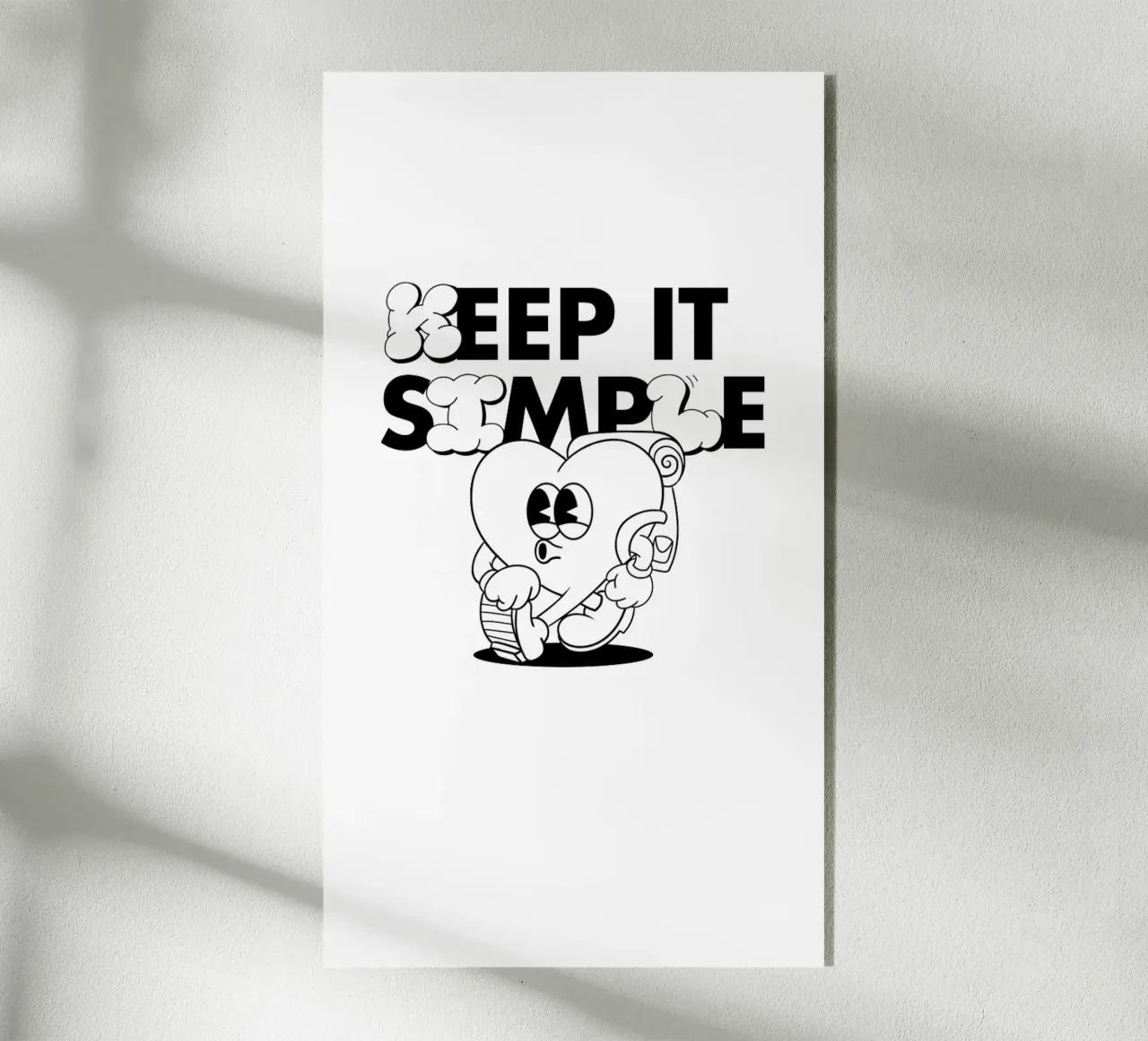 KEEP IT SIMPLE acryl van Einfach Uebel