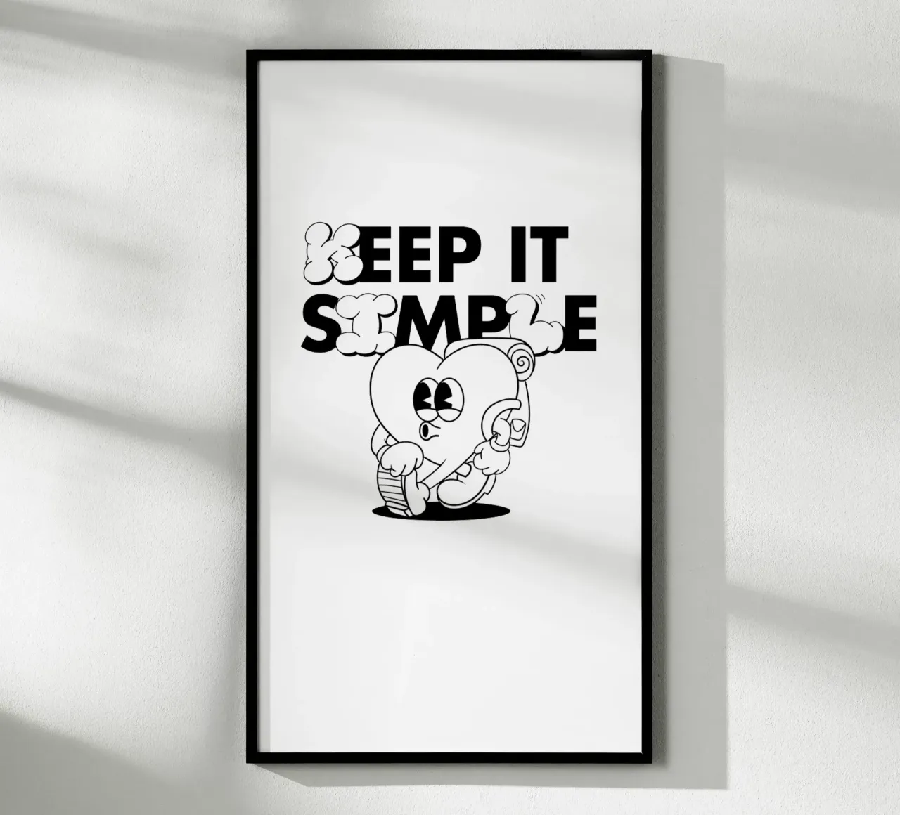KEEP IT SIMPLE poster van Einfach Uebel