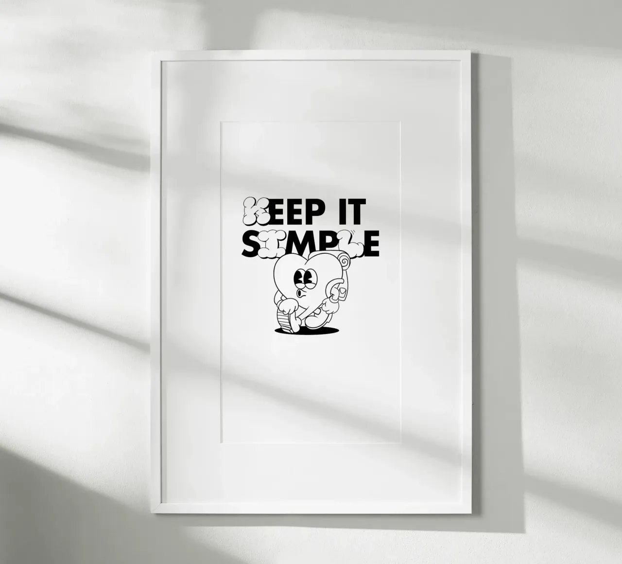 KEEP IT SIMPLE poster van Einfach Uebel