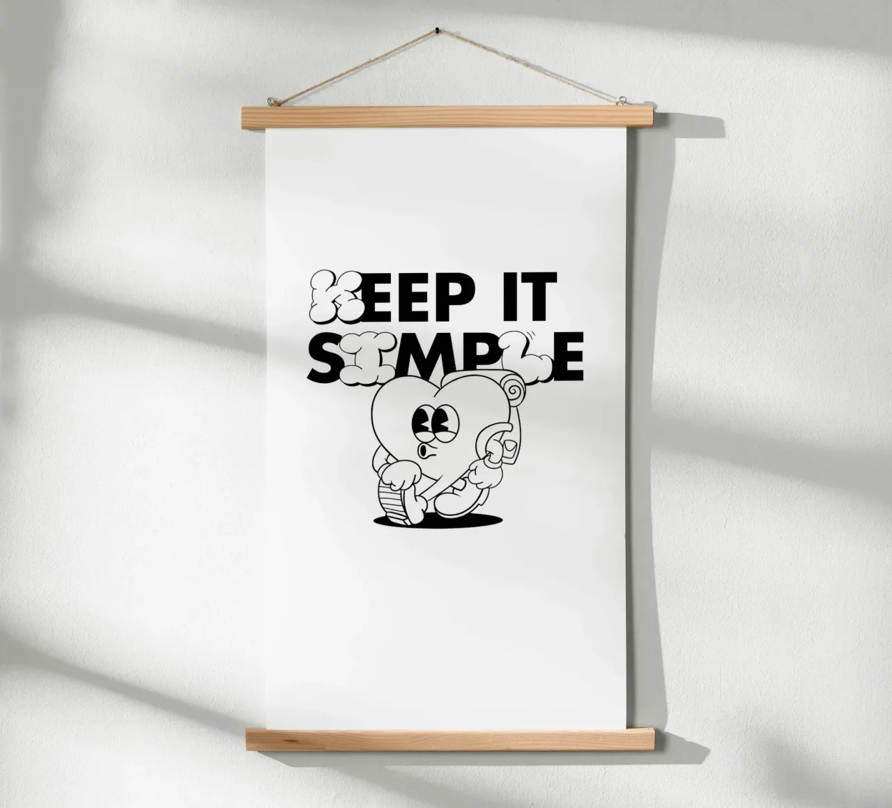 KEEP IT SIMPLE poster van Einfach Uebel