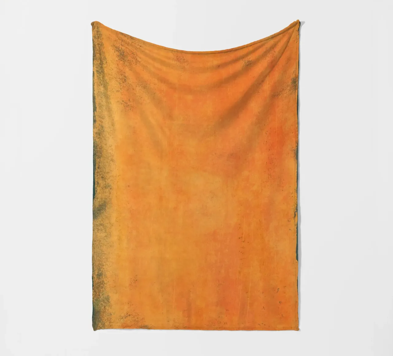 Minimal Orange Abstract Colorfield 01 coperta in pile da amini54