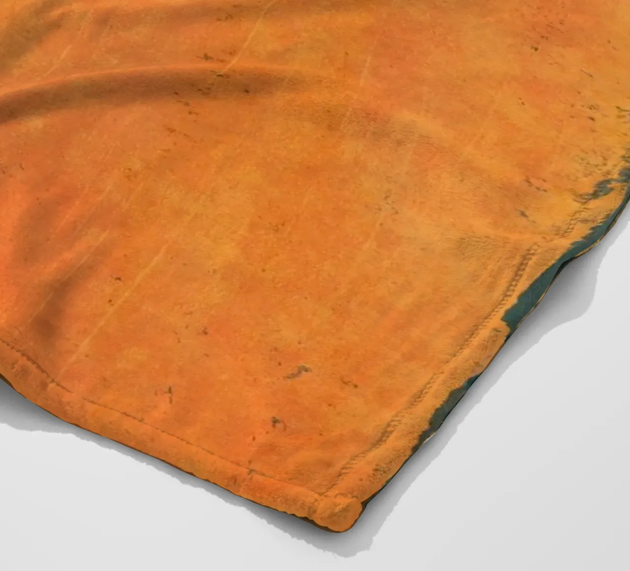 Minimal Orange Abstract Colorfield 01 coperta in pile da amini54