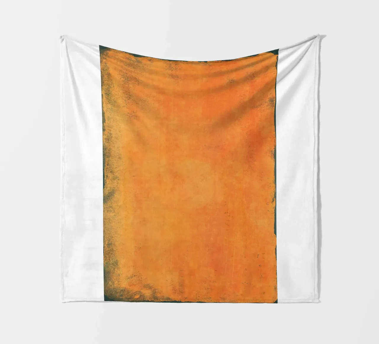 Minimal Orange Abstract Colorfield 01 coperta in pile da amini54