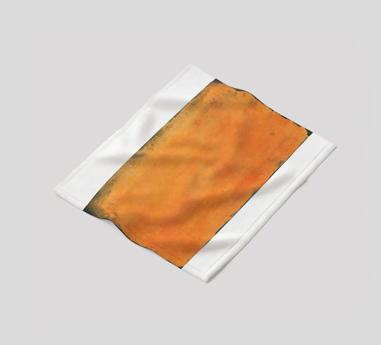 Minimal Orange Abstract Colorfield 01 coperta in pile da amini54