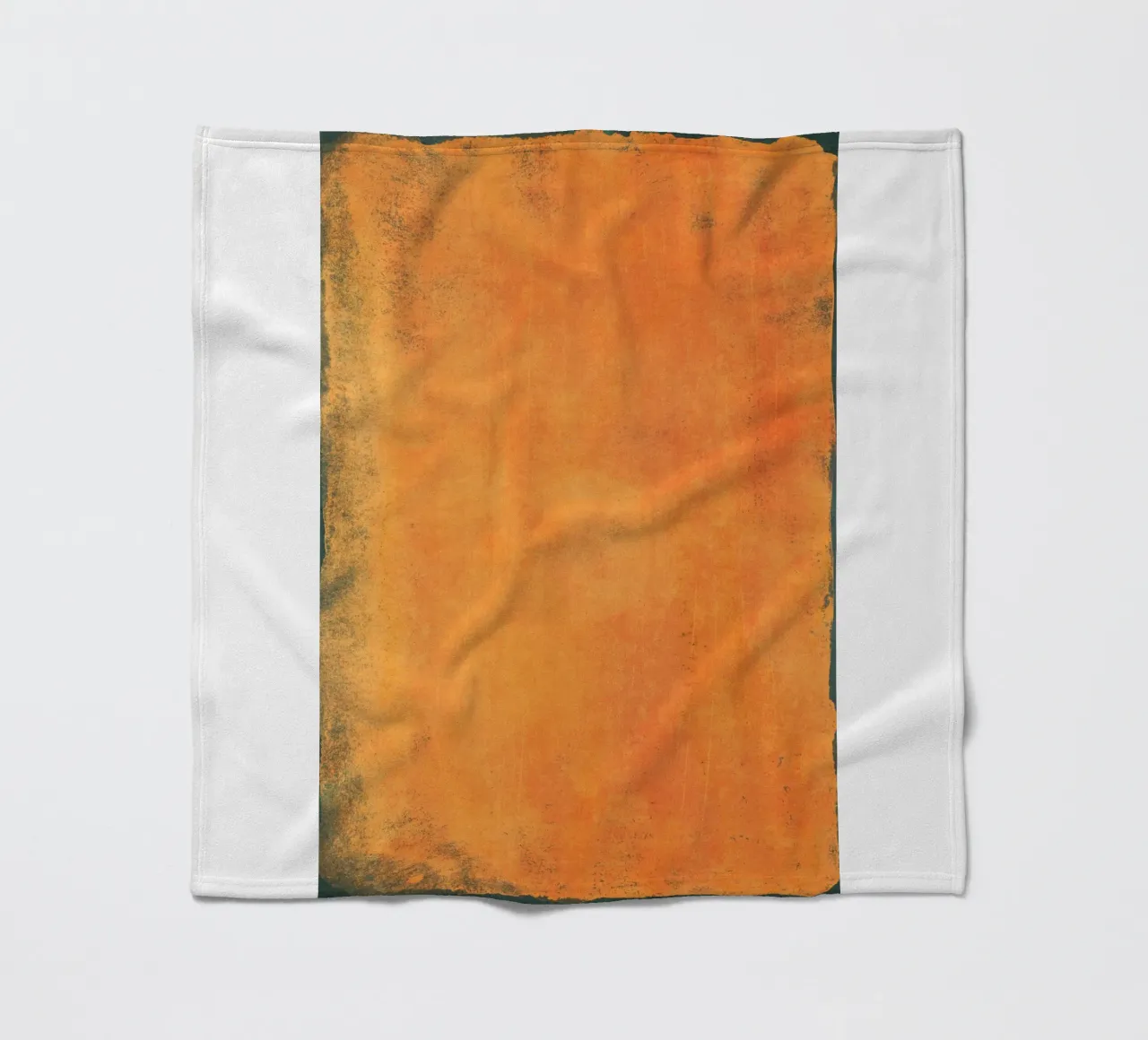 Minimal Orange Abstract Colorfield 01 coperta in pile da amini54