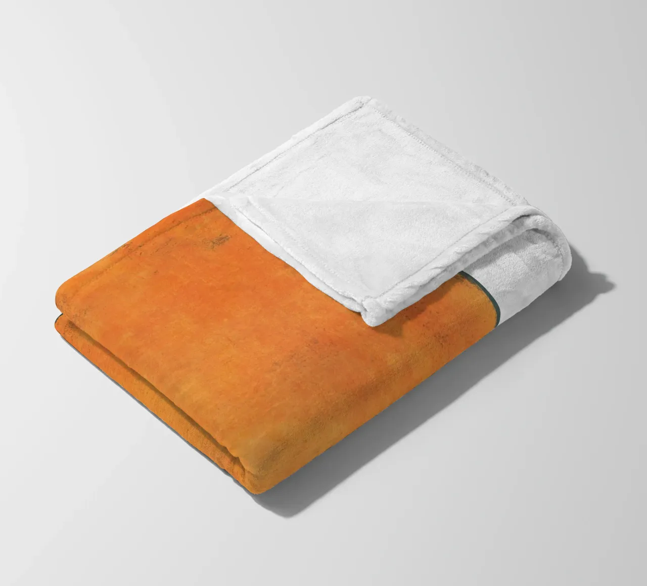 Minimal Orange Abstract Colorfield 01 coperta in pile da amini54