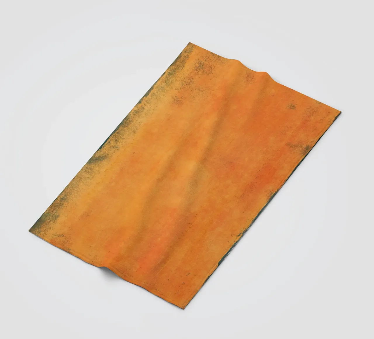 Minimal Orange Abstract Colorfield 01 coperta in pile da amini54