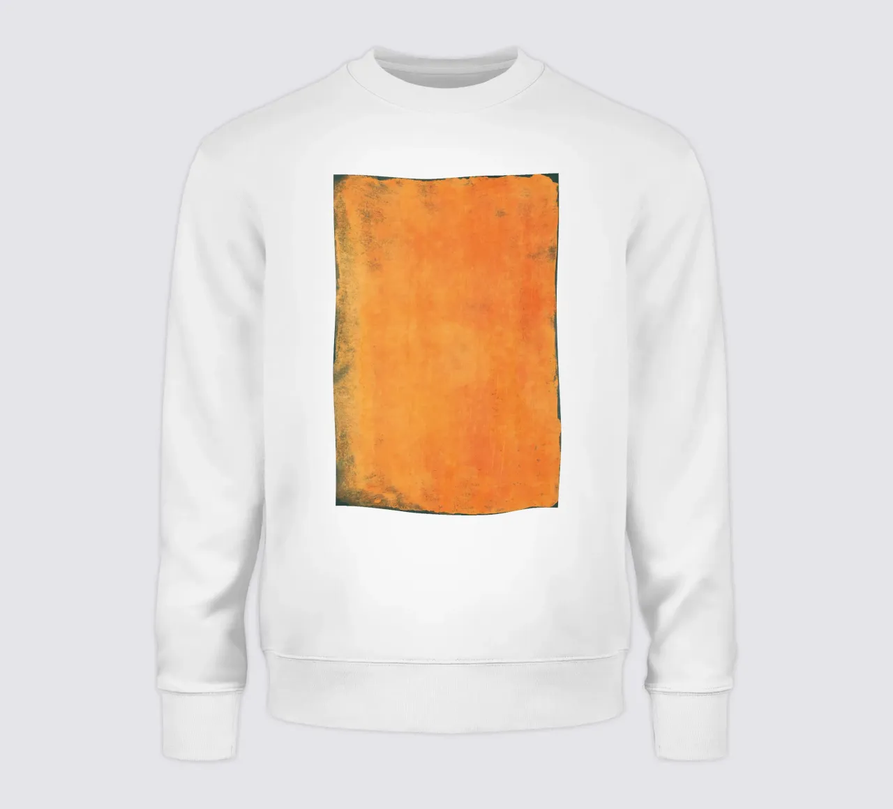 Minimal Orange Abstract Colorfield 01 felpa da amini54