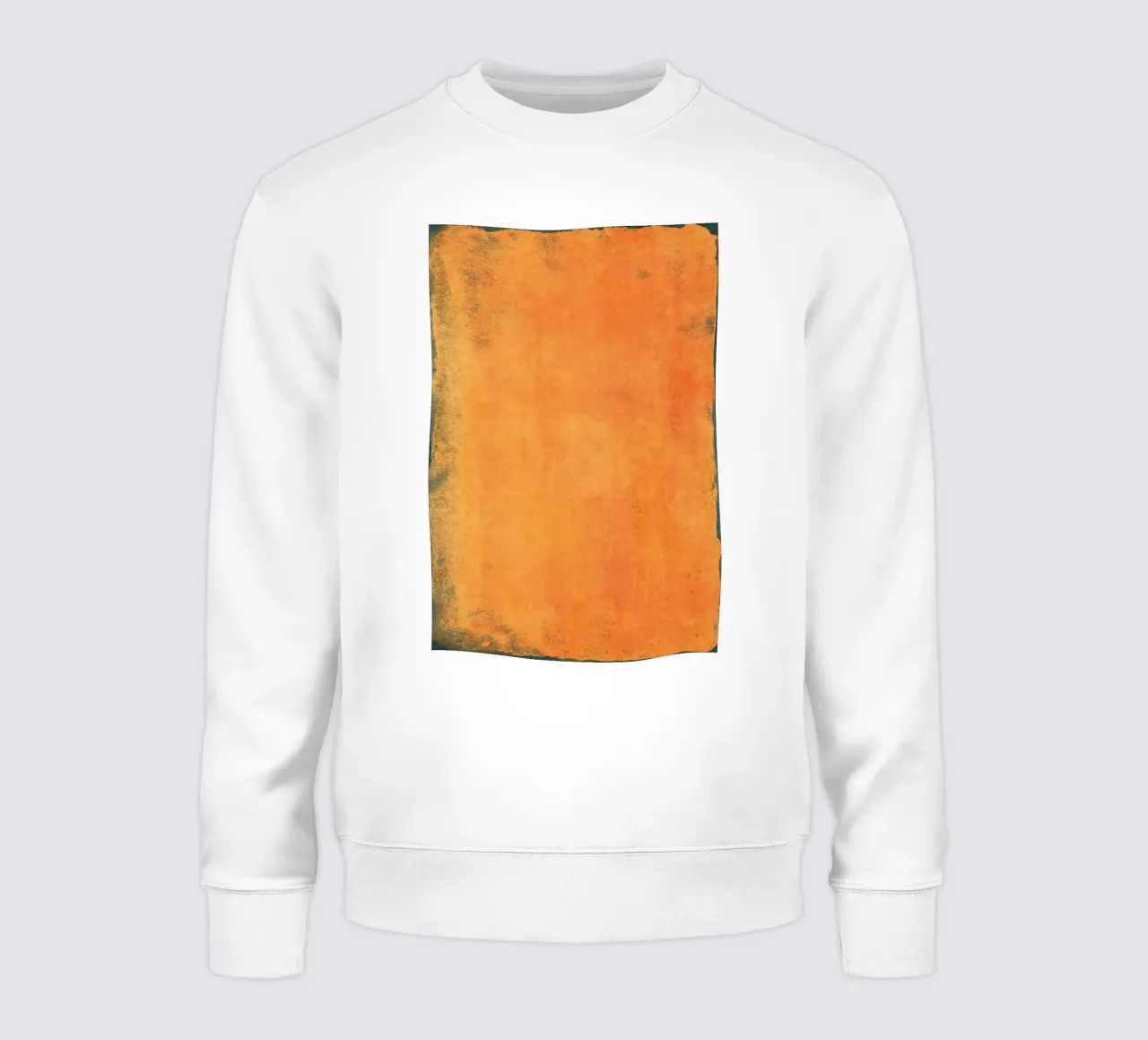 Minimal Orange Abstract Colorfield 01 felpa da amini54