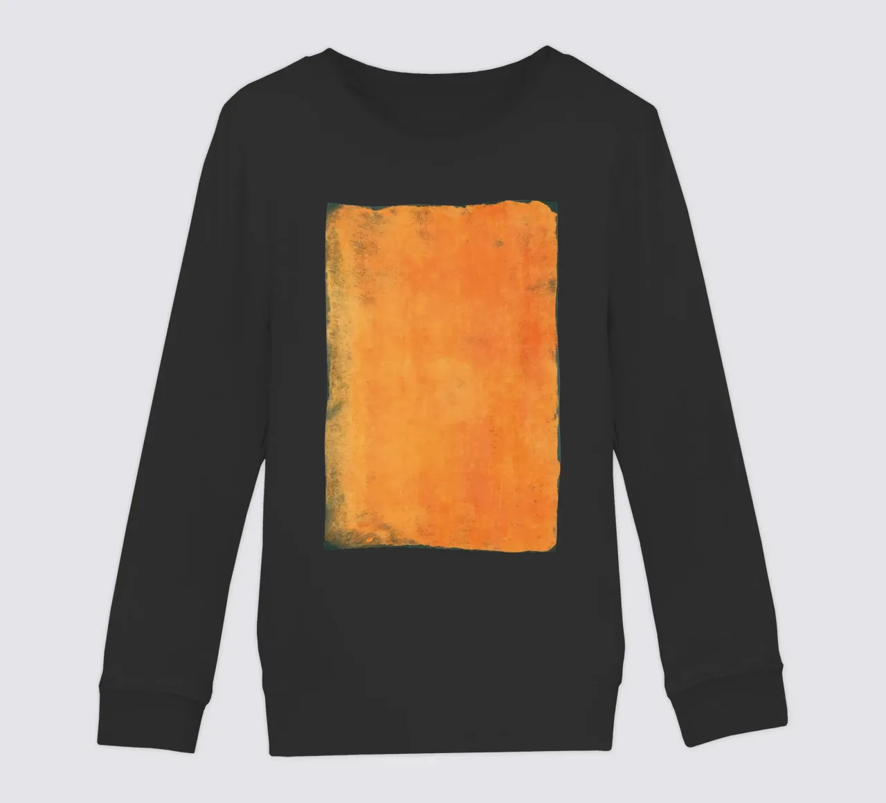 Minimal Orange Abstract Colorfield 01 felpa bambino da amini54