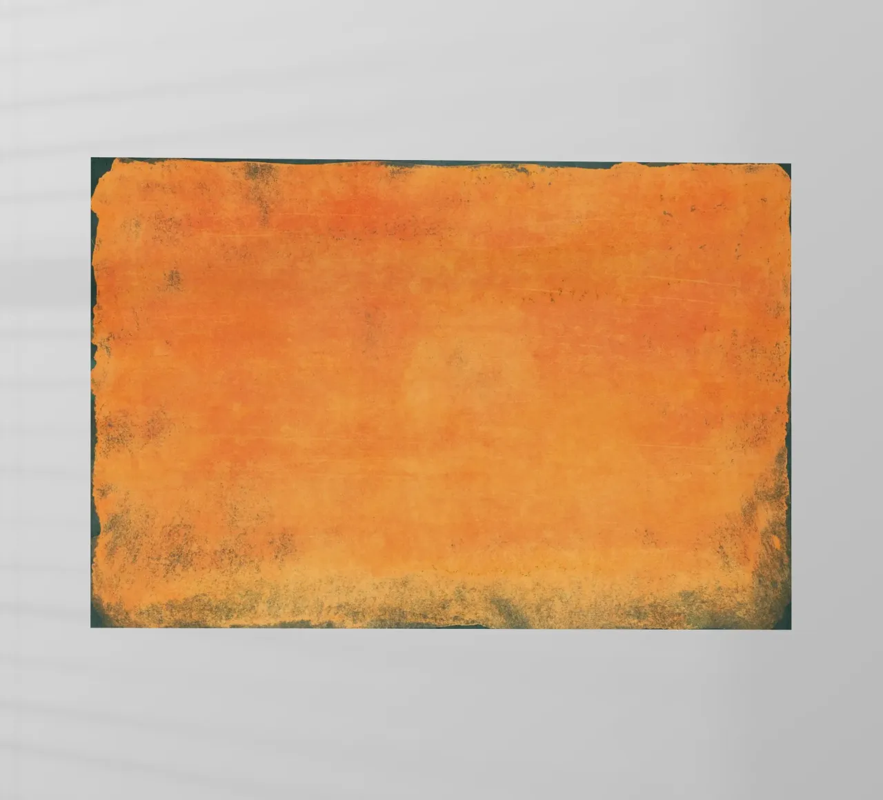 Minimal Orange Abstract Colorfield 01 pellicola backlit da amini54
