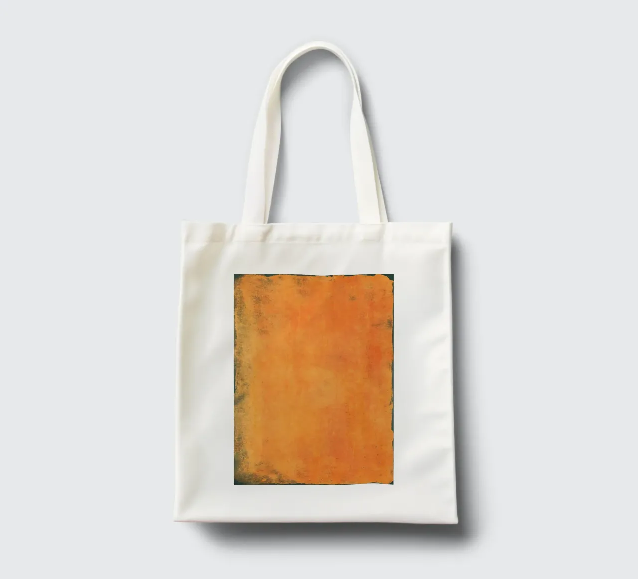 Minimal Orange Abstract Colorfield 01 borsa in juta da amini54