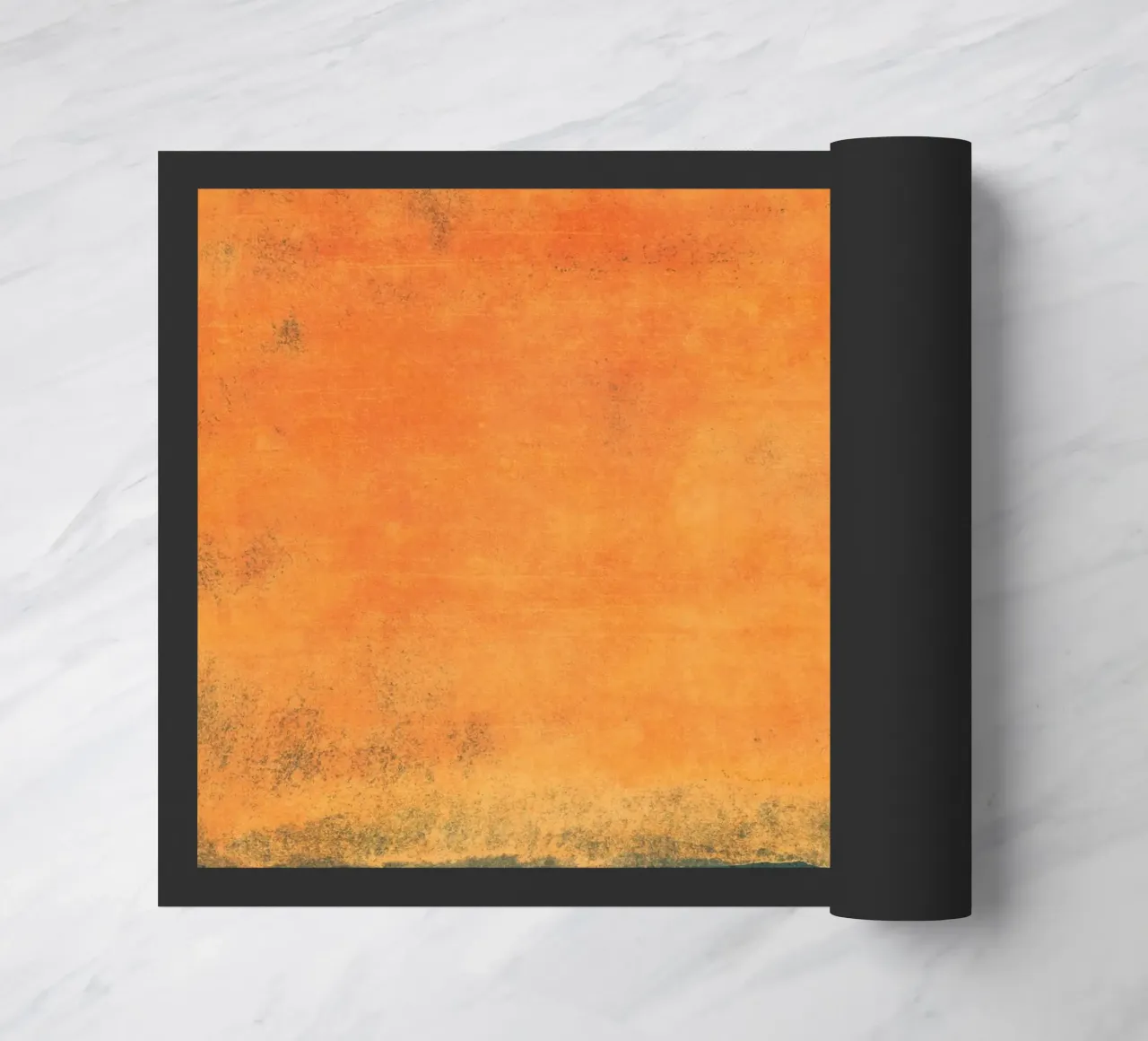 Minimal Orange Abstract Colorfield 01 zerbino da amini54