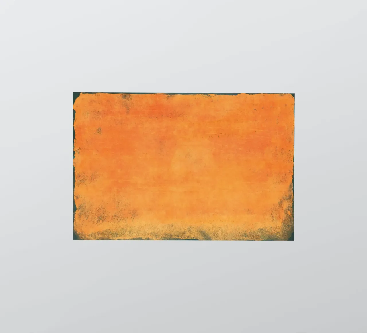 Minimal Orange Abstract Colorfield 01 adesivo da amini54