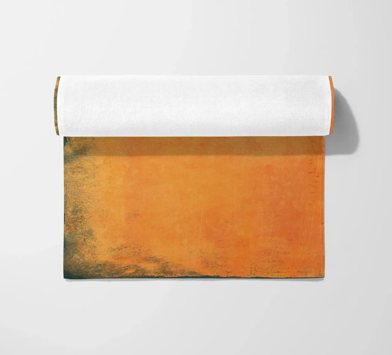 Minimal Orange Abstract Colorfield 01 telo mare da amini54