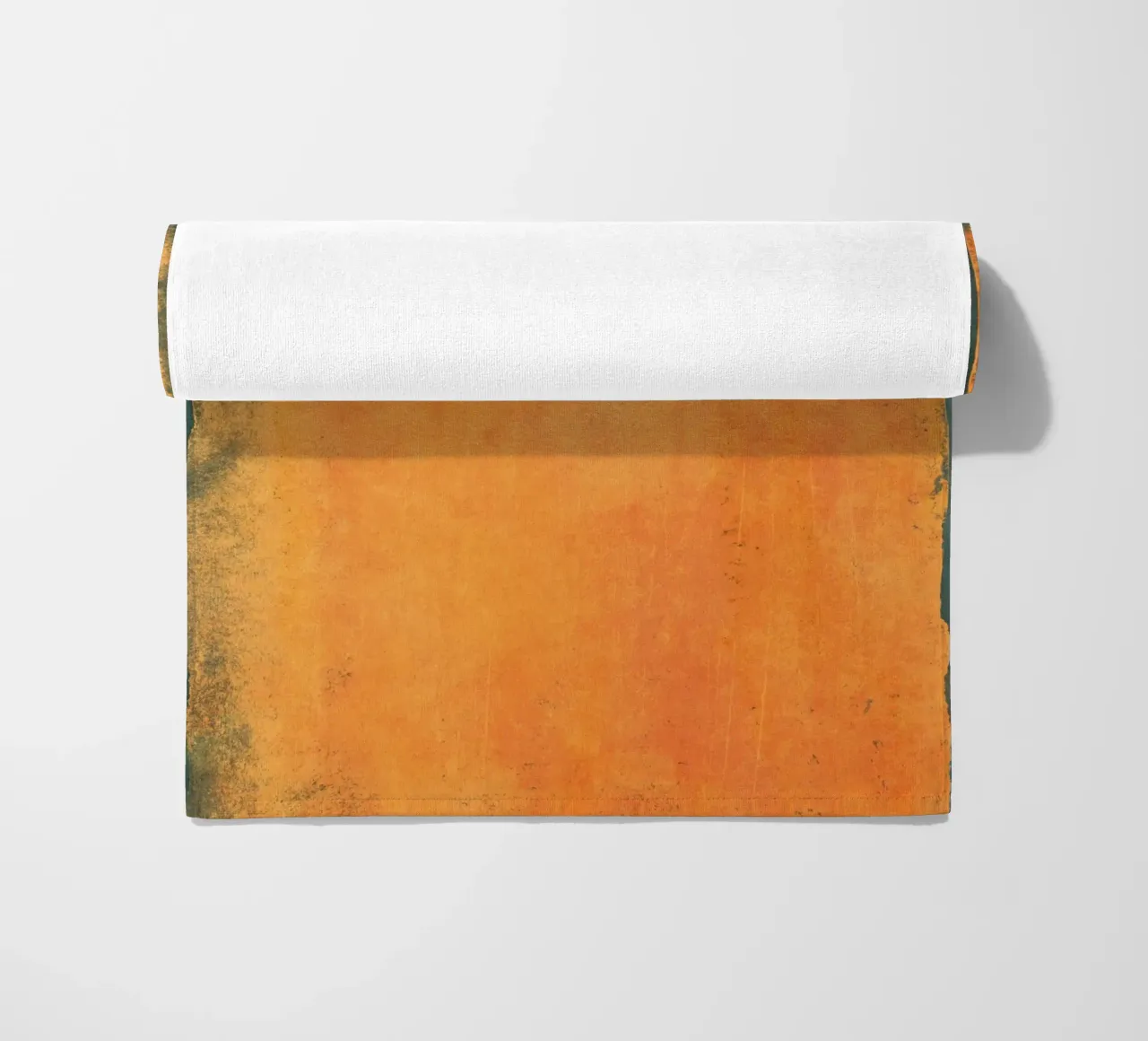 Minimal Orange Abstract Colorfield 01 telo mare da amini54