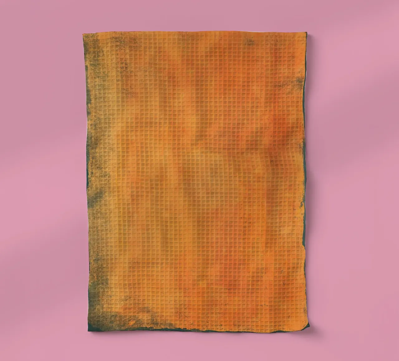 Minimal Orange Abstract Colorfield 01 canovaccio da cucina da amini54