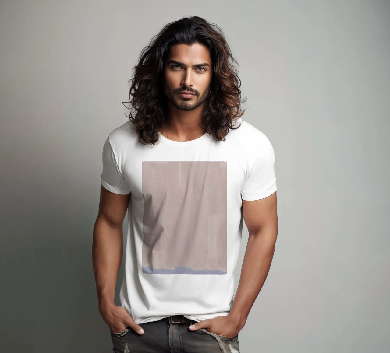 Minimal Abstract Pink Colorfield 01 t-shirt da amini54