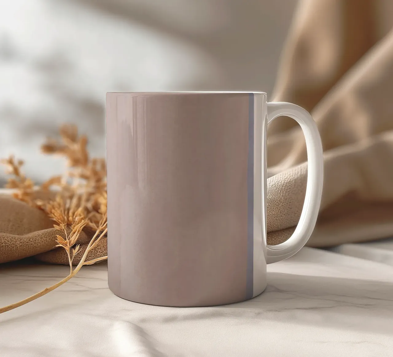 Champ de couleurs minimal abstrait rose 01 mug en céramique de amini54
