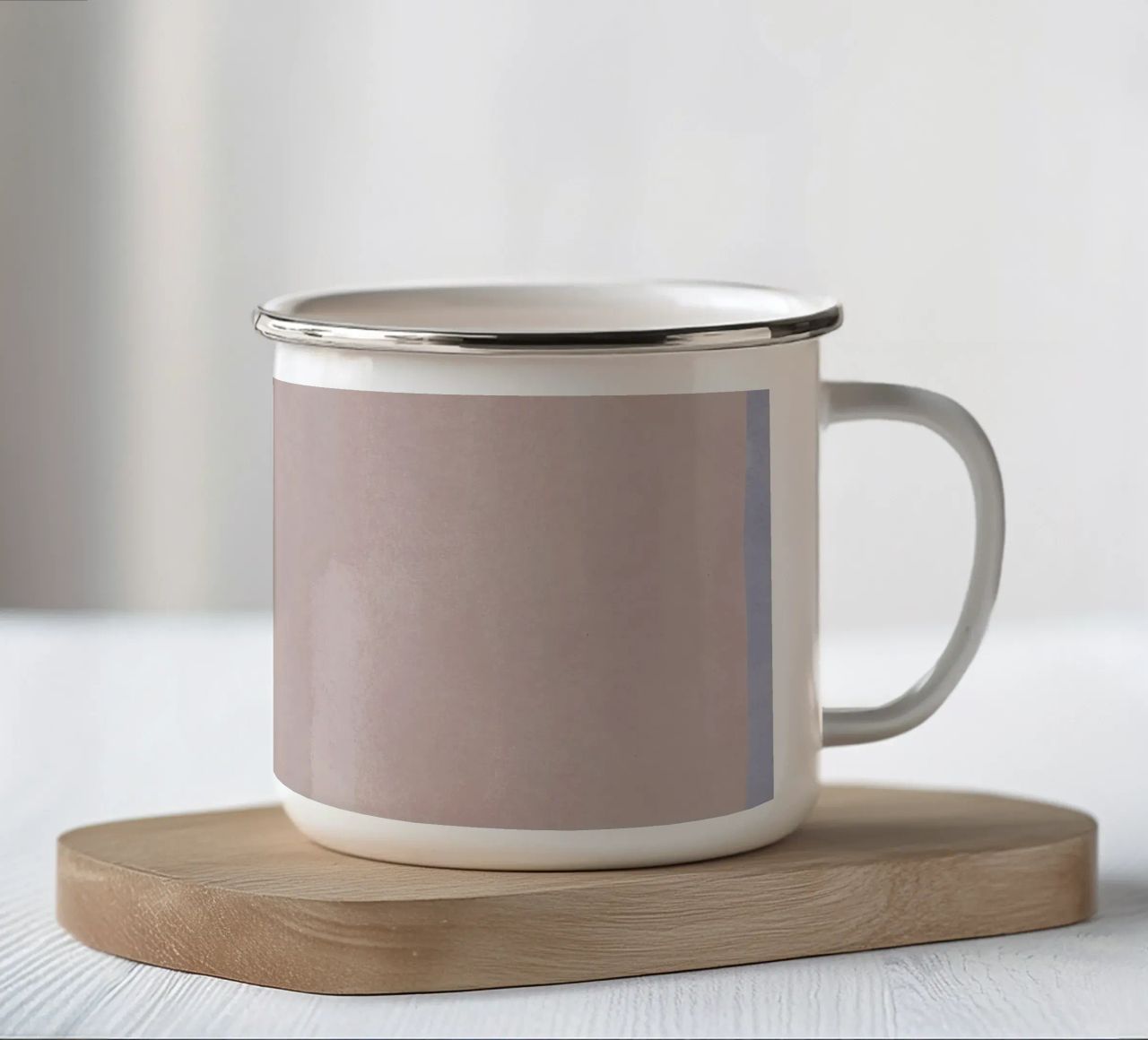 Minimal Abstract Pink Colorfield 01 tazza in smalto da amini54