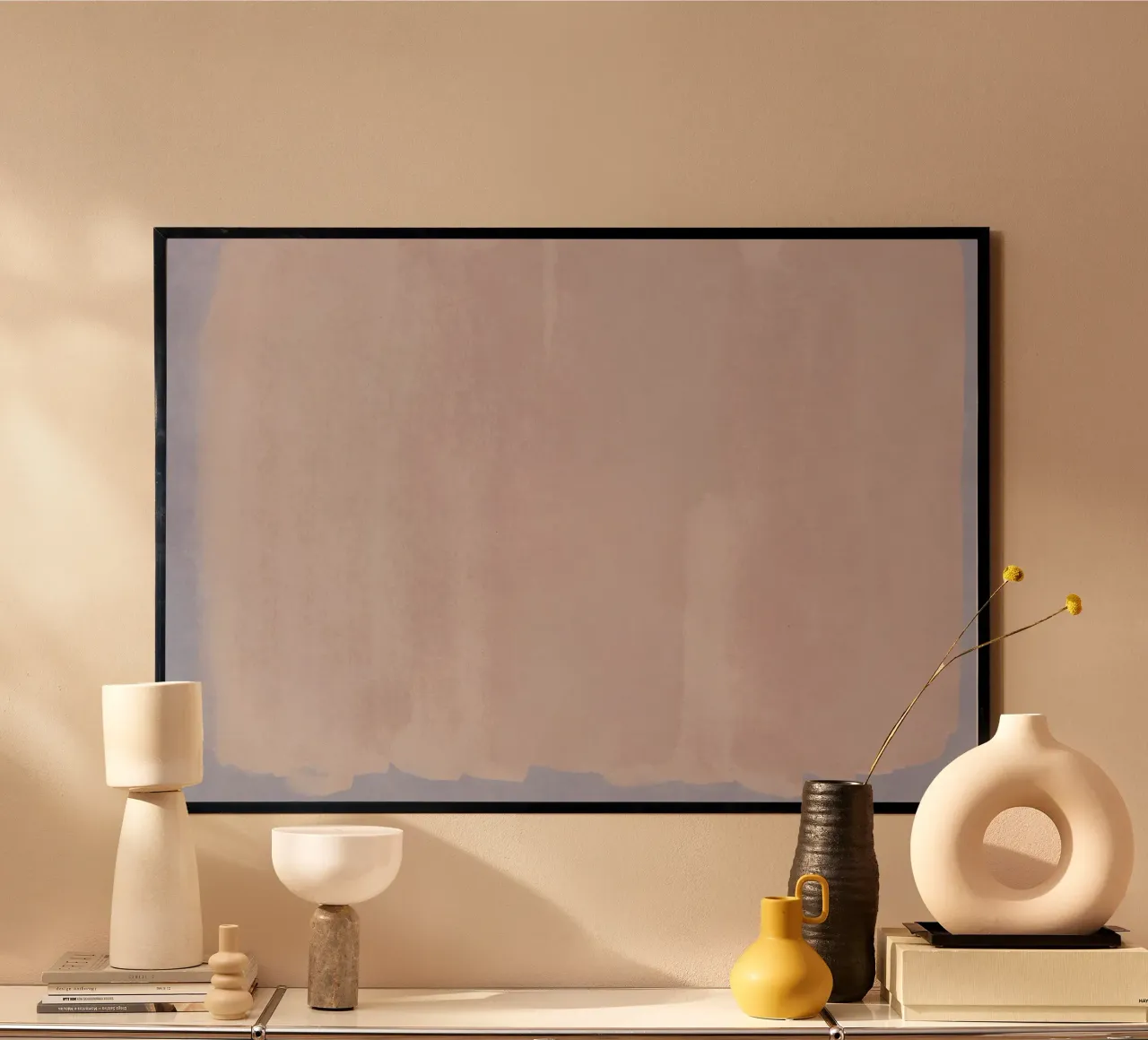 Minimal Abstract Pink Colorfield 01 poster da amini54