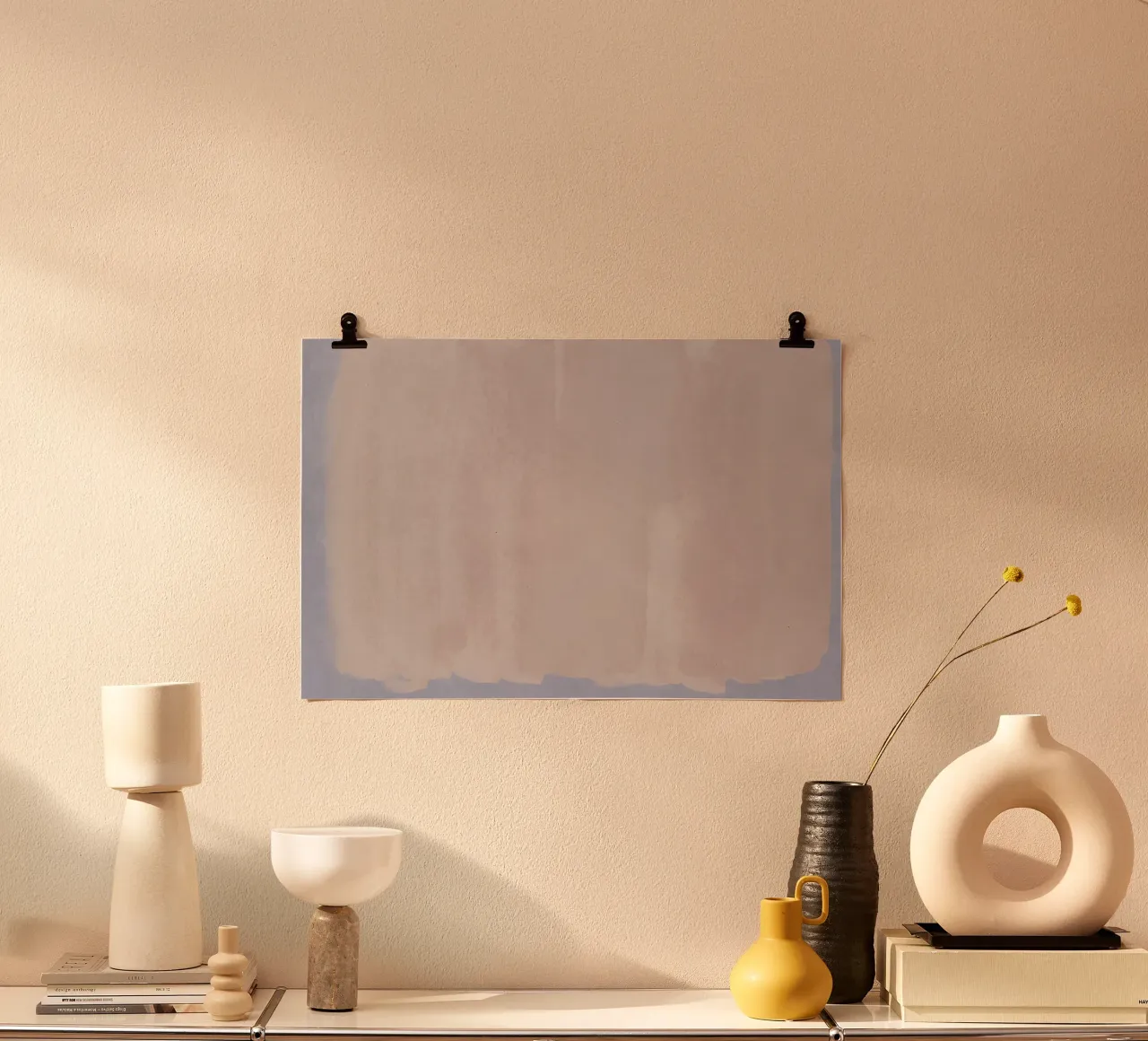 Minimal Abstract Pink Colorfield 01 poster da amini54