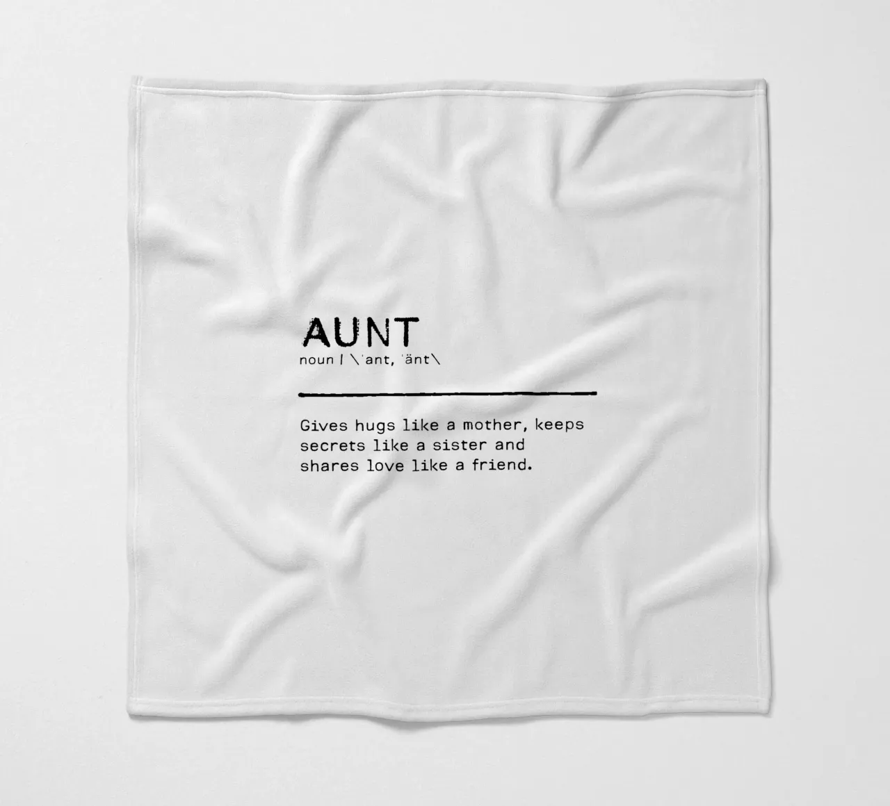 Definition Quote - Aunt I Fleecedecke von Orara Studio