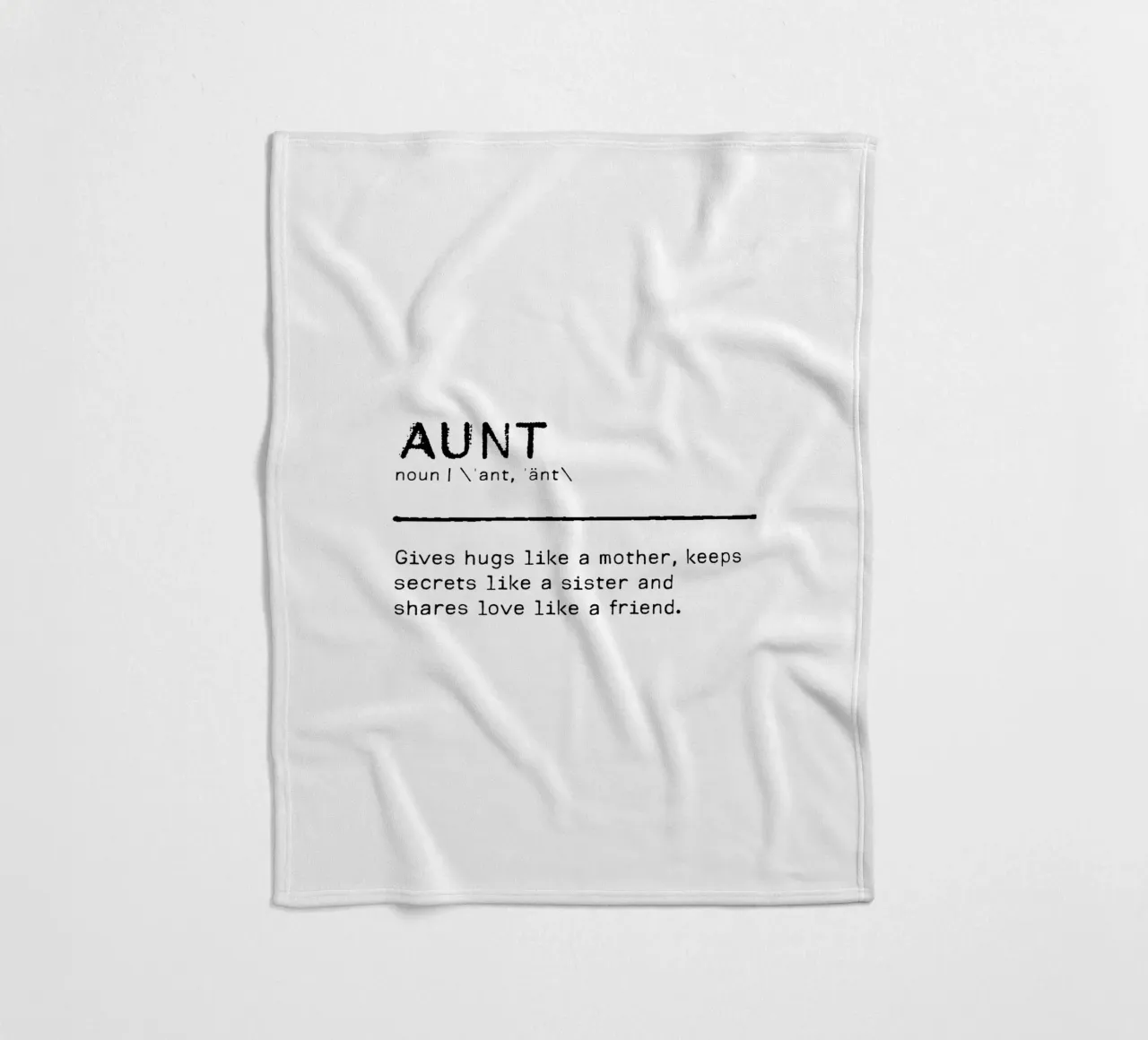 Definition Quote - Aunt I Fleecedecke von Orara Studio