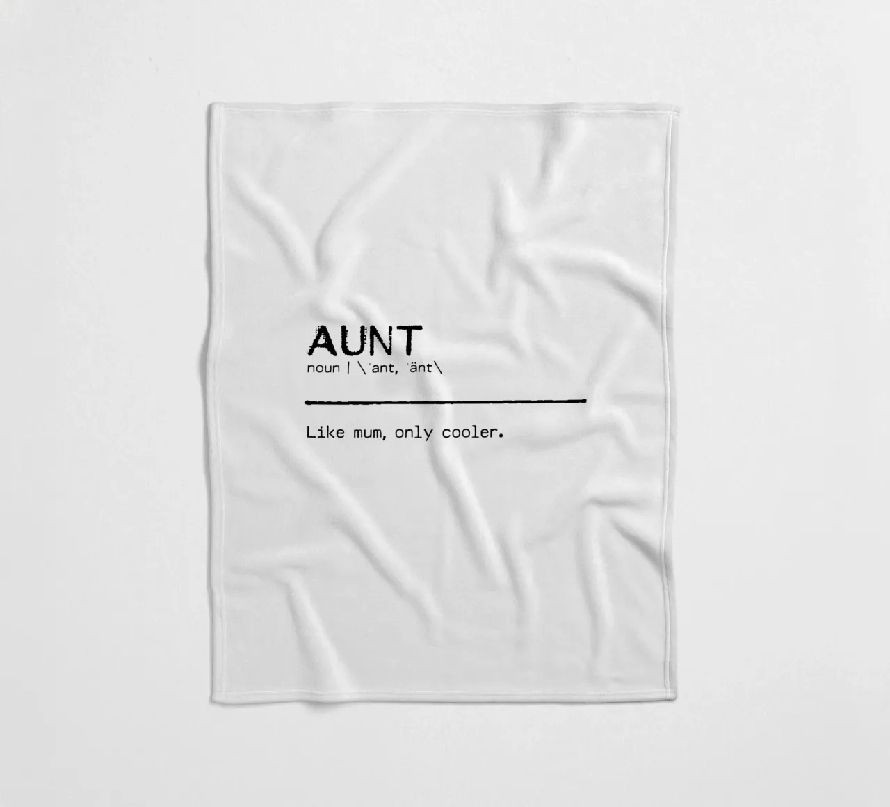 Definition Quote - Aunt II fleece blanket by Orara Studio